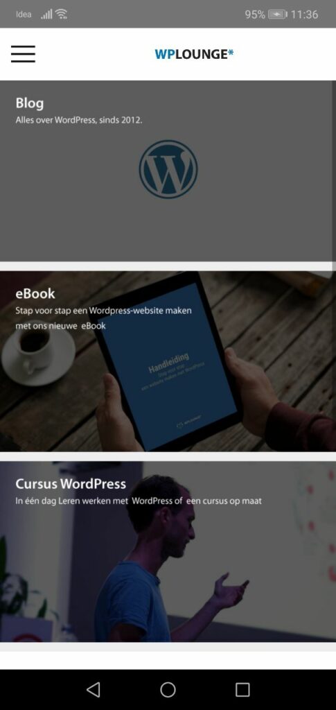 WordPress App build with Appmaker