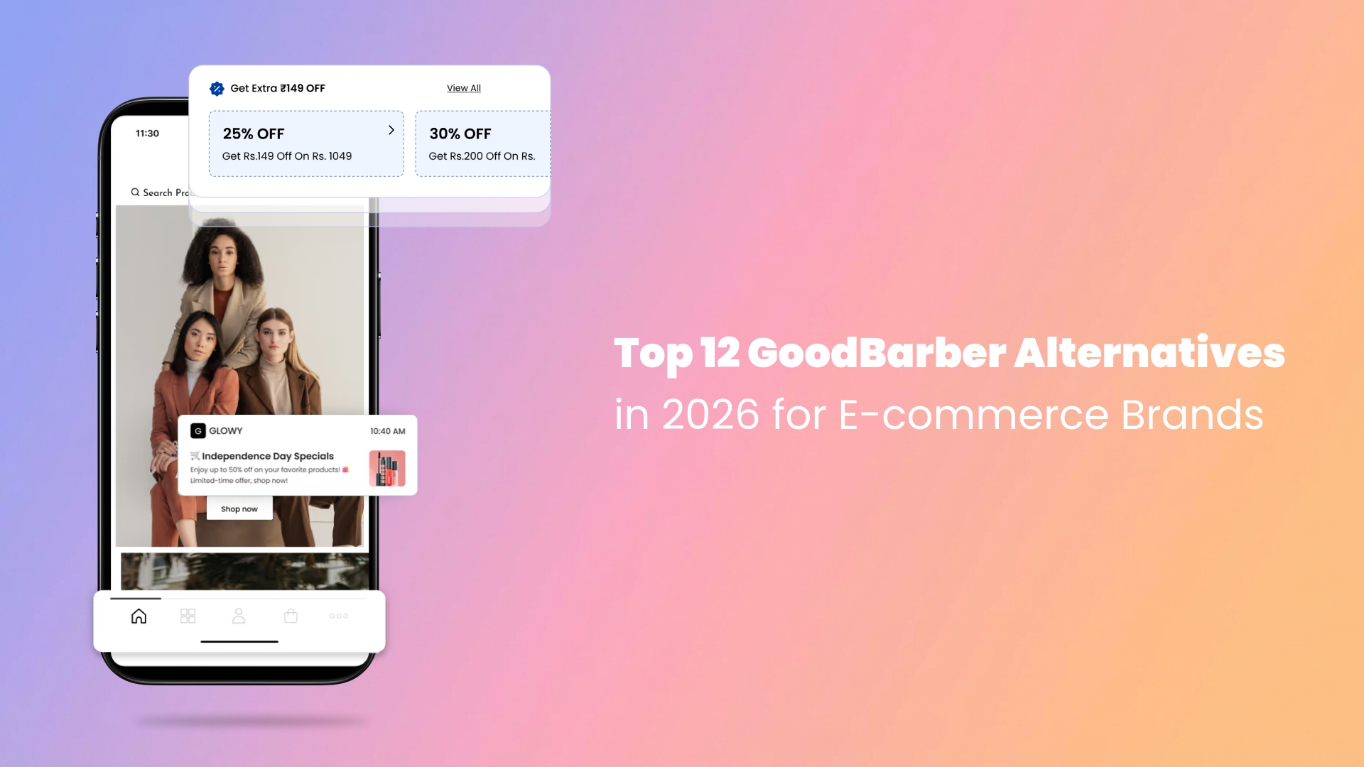 Top 12 GoodBarber Alternatives in 2026 for E-commerce Brands