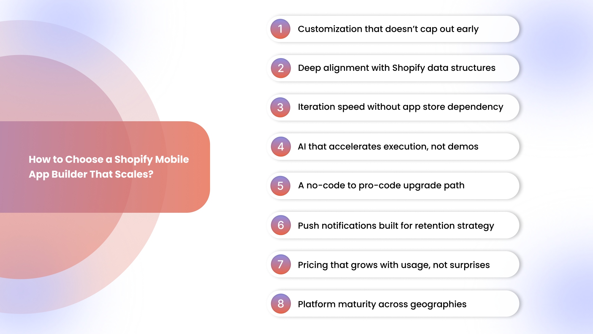 Choose a Shopify Mobile App Builder That Scales