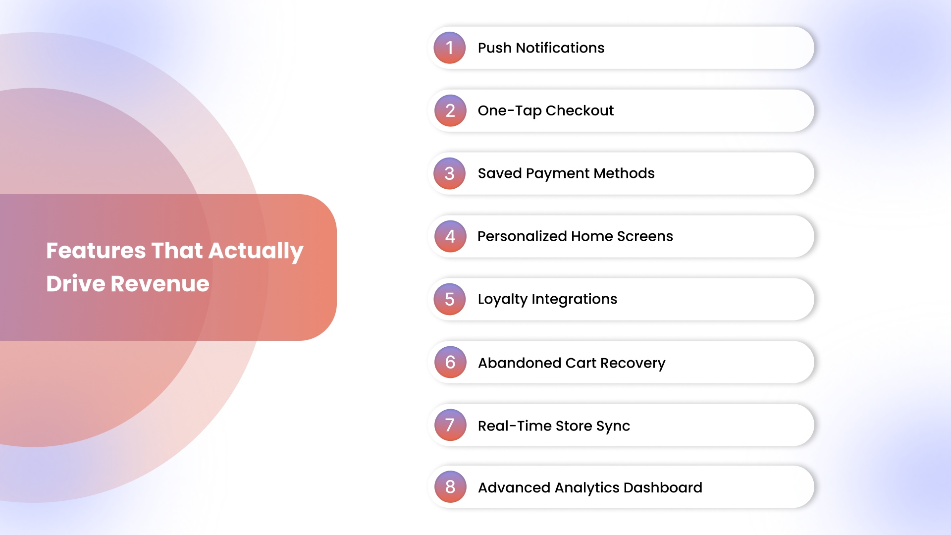 Features That Actually Drive Revenue